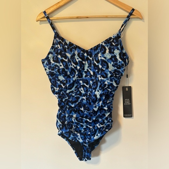 Magicsuit Women's Swimwear Blue Tide Mikki Open Back One Piece Swimsuit - Picture 6 of 10